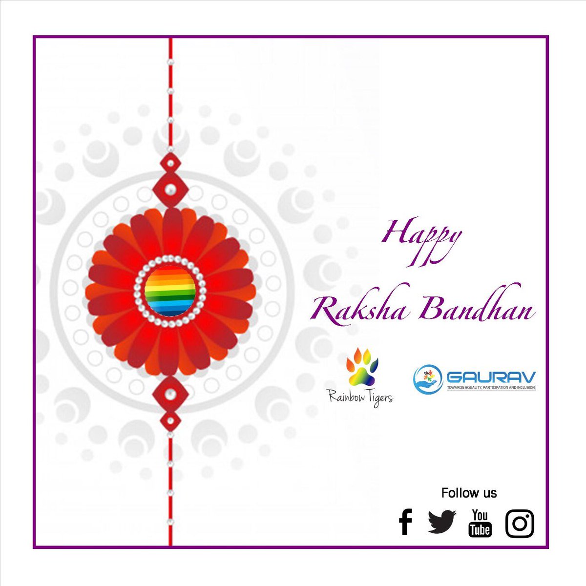 tigers_rainbow's tweet photo. We wish you and your loved ones happy Raksha Bandhan.

#GAURAVCBO #RakshaBandhan #Festival https://t.co/DYuHfKR9ND