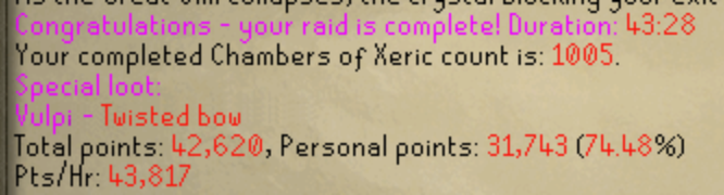 VulpiRunescape's tweet photo. 4th tbow on the acc, time for 4 bow Zulrah method #4isacrowd https://t.co/OqYcpk17QR