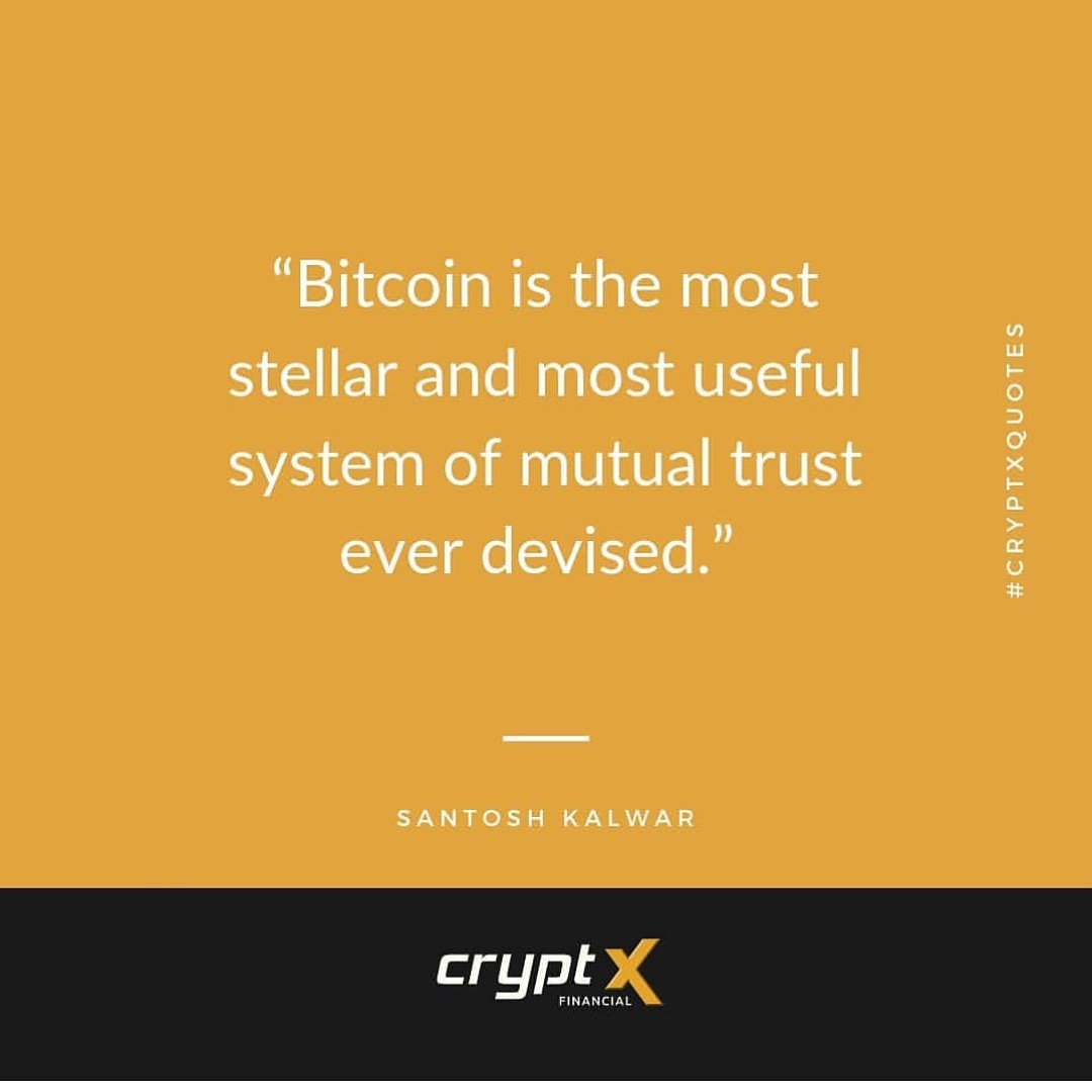 In the age of the Internet, trust and privacy is at stake, thanks to the hyperactivity of social media in our lives. However, Bitcoin guarantees you security and peace in mind. Sign Up today for latest updates. 
app.cryptx.financial
 #blockchain #cryptoquotes  #successquotes