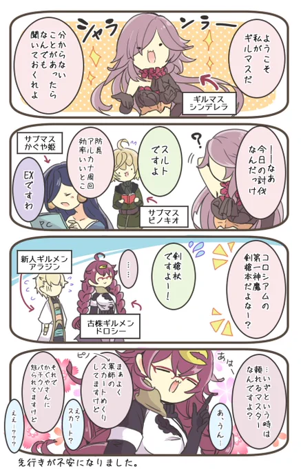 とあるギルドの日常①
私が描いてる色々な漫画の舞台となっている、架空のギルドのお話です。

#シノアリス_ファンアート 