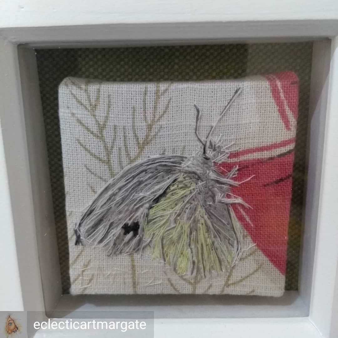 Been waking up to the local Blackbird and seen so many butterflies so had to share these artworks by <a href="/houdiniem/">MØHÁMËD HÔUDÎNÌÉ</a> - only 2 weeks left to see her work in the gallery #margate #margateoldtown #artforsale