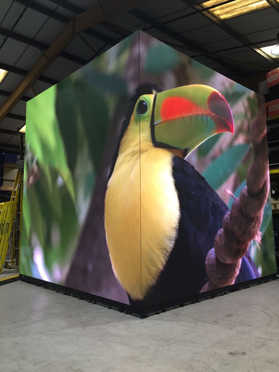 4WallEurope's tweet photo. The power of creative LED.
 
Our 5m x 5m 2.6mm LED standing tall at a client demo this week.
 
#creativeled #largescaleled #avdemo https://t.co/UDDO5Bm9AP