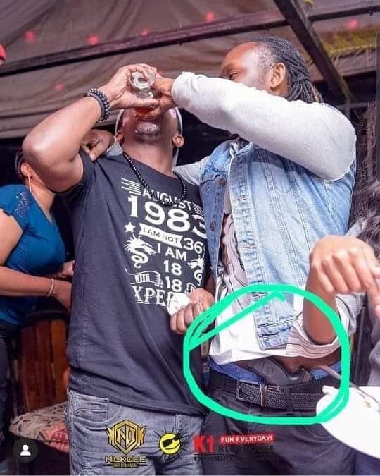 ntvkenya's tweet photo. UPDATE: DCI arrest DJ Moh Spice...
"Following Public outcry of a #DJ displaying a Firearm in public, DCI Detectives from #SCPU last night arrested Mr. Nicholas Mugo at Space Lounge Club. A Steyr Pistol & 174 rounds of Ammunitions confiscated." - @DCI_Kenya https://t.co/kGXtZ8JaJh