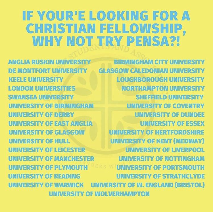If you know anyone attending a different university; we have PENSA in 30 different Universities 🤩
