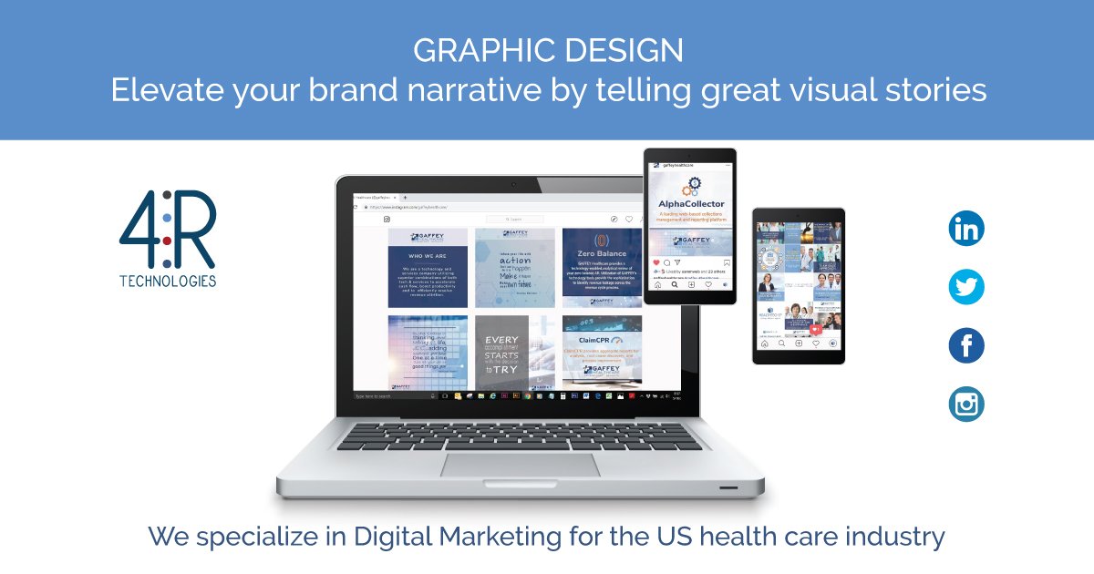 4R_Technologies's tweet photo. We offer Graphic Design services - Elevate your brand narrative! 

Our services include:
- Digital Banners &amp; Advertisements
- eBooks
- Power Point Presentations 
- Company Profiles
- Newsletters

#4Rtechnologies #digitalmarketing #UShealthcare #healthcaredigitalmarketing https://t.co/6t15Sp2t5O