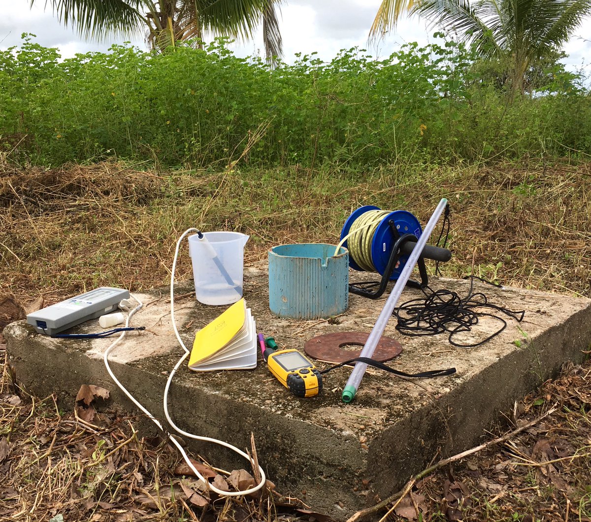 beodoch's tweet photo. What are the most useful tools of your trade?? What if you had to choose just 3? (assume you already have notebook &amp; pencil!) Mine might well be a #waterlevel dipper; something to get #groundwater out of a borehole; &amp; a conductivity meter (or maybe a GPS...) #hydrogeologist https://t.co/1QvWVK6AX4