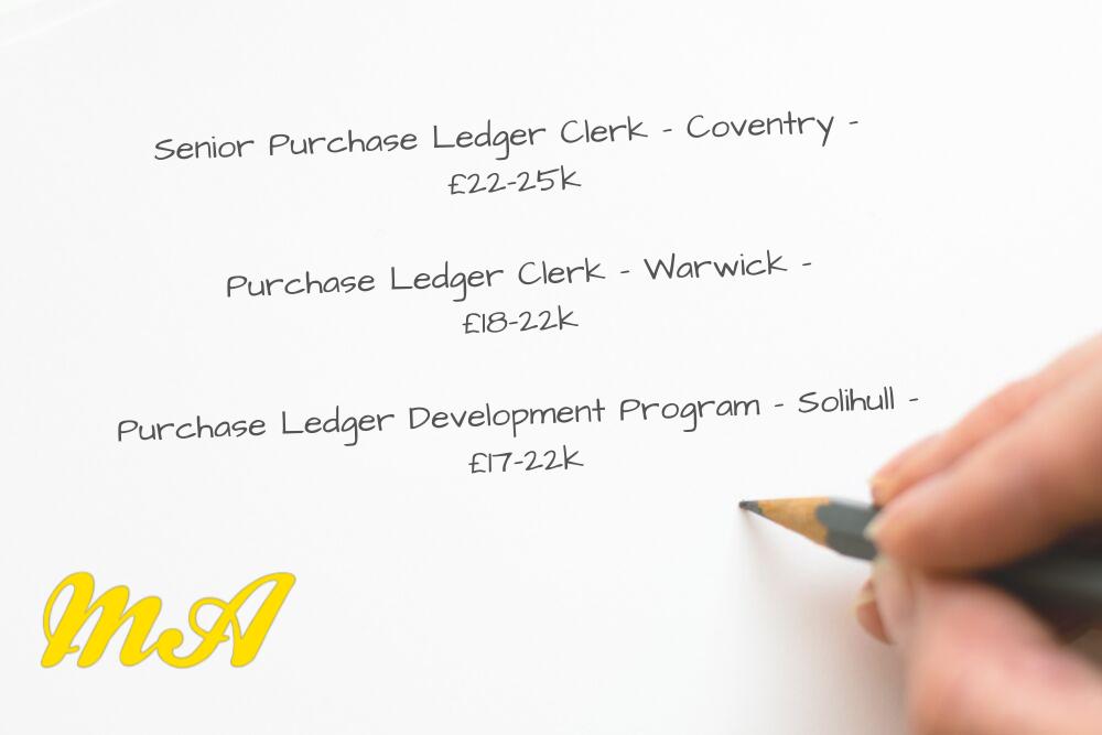 MitchellAdamLtd's tweet photo. Are you an AP specialist or looking to kick start your career in finance by laying the foundations in a transactional role? We currently have a number of #purchaseledger roles in the #warwickshire area. If you're interested in finding out more, please contact our office! https://t.co/xQc3bD0l2K