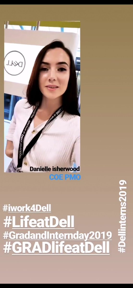 Dani_Isherwood_'s tweet photo. Fantastic day yesterday at #GRADandINTERNday2019. A big thank you to @CareersAtDell & the TA Team for letting me be a part of the Instagram takeover for the day, really enjoyed it! #GradlifeatDell #LifeatDell #iWork4Dell #DellTechCork https://t.co/7Zyo6zKxzy