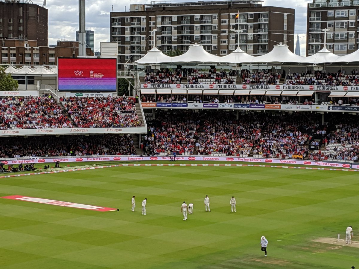 HRiddleTrickett's tweet photo. All a bit emotional at Lord's. #RedForRuth hoping @RuthStraussFdn raises lots of funds today. ♥️ https://t.co/scX12fL6xe