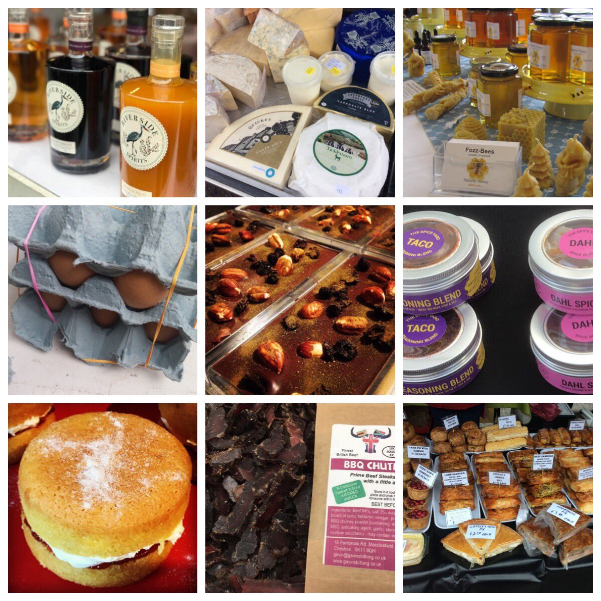 WorkerBeeMarkets (@workerbeemarket) on Twitter photo Fresh produce and store cupboard treats <a href="/NixonsFarmShop/">Nixons Farm Shop</a> on Sunday #HealdGreen
<a href="/wintertarn/">Winter Tarn Dairy</a> <a href="/SeedChocolate/">S E E D 🍫 C H O C O L A T E</a> <a href="/LemonDrizzleHM/">Lemon Drizzle Cheadle Hulme</a> @gavinsbiltong #rawhoney #gin #deli Fresh produce and store cupboard treats <a href="/NixonsFarmShop/">Nixons Farm Shop</a> on Sunday #HealdGreen
<a href="/wintertarn/">Winter Tarn Dairy</a> <a href="/SeedChocolate/">S E E D 🍫 C H O C O L A T E</a> <a href="/LemonDrizzleHM/">Lemon Drizzle Cheadle Hulme</a> @gavinsbiltong #rawhoney #gin #deli