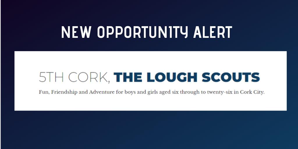 Our friends in <a href="/loughscouts/">Lough Scouts</a> would love a little bit of support in some of the following roles. Know anybody who could help?

Adult Scout Leader: sforce.co/2yYFebV

Fundraiser: sforce.co/2Z7vgUu

Admin &amp; Support: sforce.co/31IHQau

#CorkCity #Cork