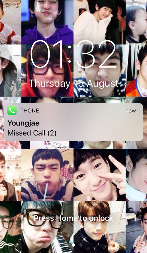 obviously, its jinyoung's phone.