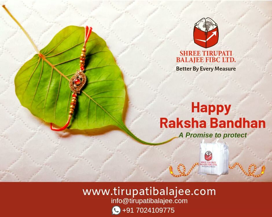 STBFIBC's tweet photo. A Promise to protect.
Happy Rakshabandhan!
#rakshabandhan  #fibc  #stbfibc #shreetirupatibalajee #india #betterbyeverymeasure https://t.co/UO8RTQzQCH