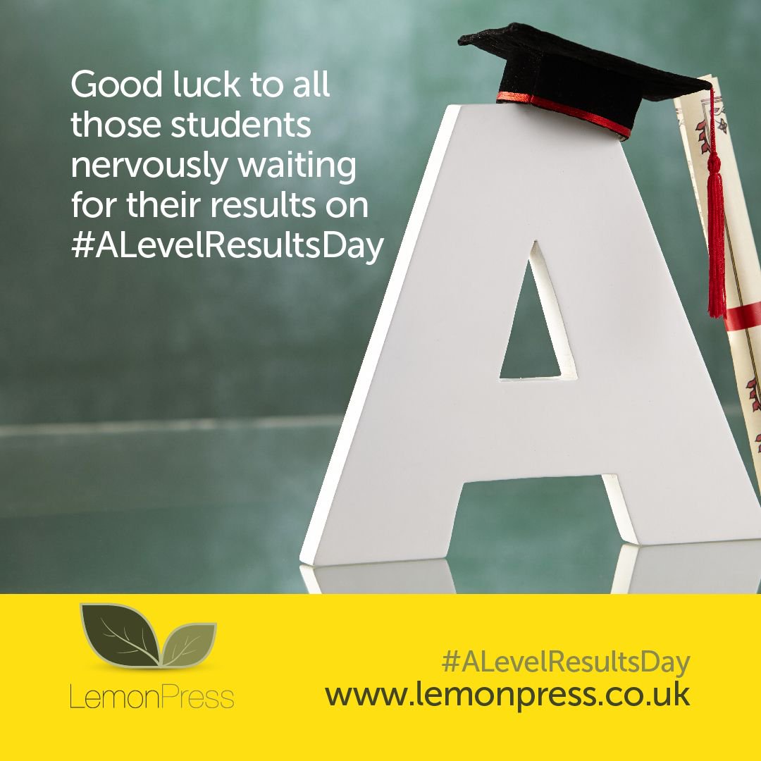 Good luck to all those students nervously waiting for their results on #ALevelResultsDay