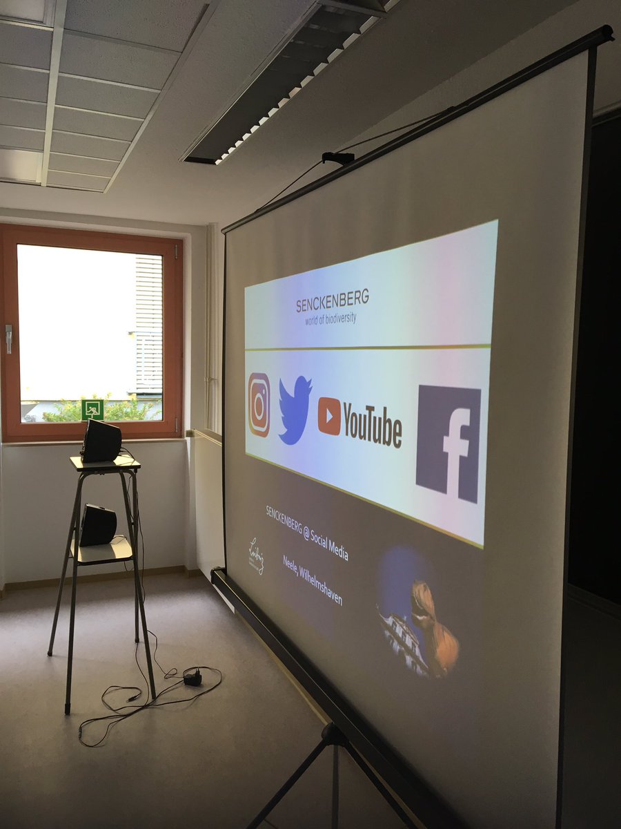 geobiodiversity's tweet photo. Next was a talk about the importance of #SocialMedia in #Science! Do you scientifically use social media? And why?

#SGNScience #SciComm #Senckenberg #AcademicTwitter https://t.co/wuwkzBjkno