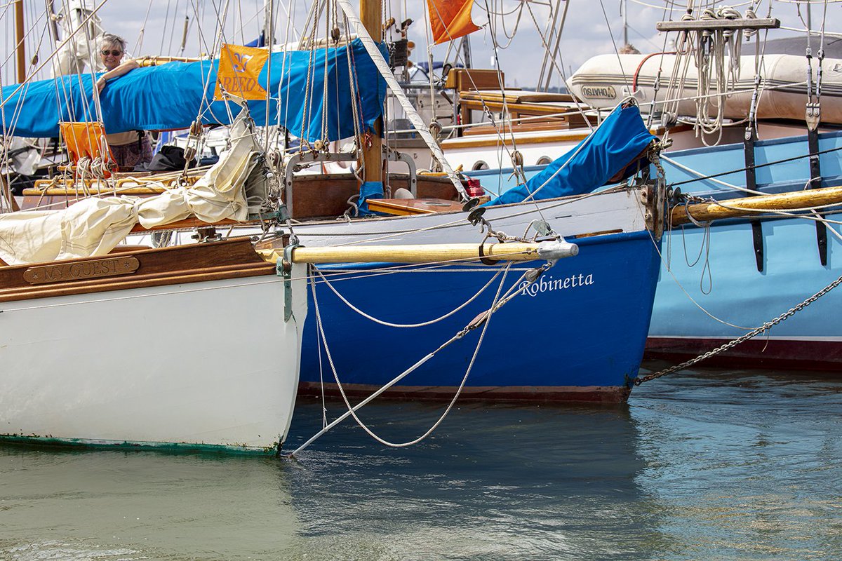 yachthavenfamb's tweet image. We had the pleasure of welcoming the East Coast Gaffers to Fambridge last week for their summer rally.

Definitely one of the prettiest fleets of yachts to visit Fambridge! #OldGaffers