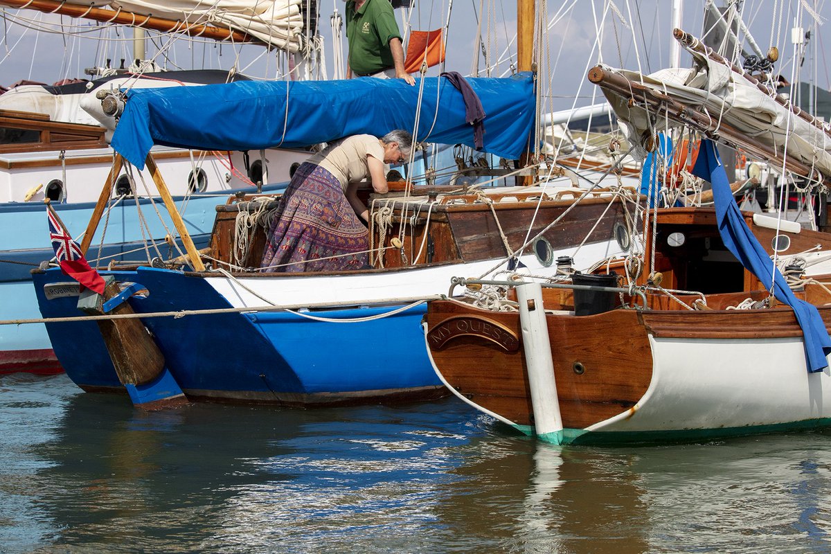 yachthavenfamb's tweet image. We had the pleasure of welcoming the East Coast Gaffers to Fambridge last week for their summer rally.

Definitely one of the prettiest fleets of yachts to visit Fambridge! #OldGaffers