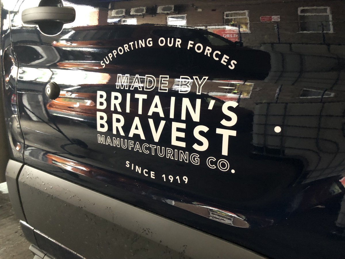 BravestMfgCo's tweet photo. Made by Britain's Bravest and delivering to a location near you! If you spot our newly #signwritten van out and about on the roads, why not snap and pic πΈ and tag @BravestMfgCo
#RBLI100 #Print #Mail #Fulfilment #PickandPack #RoadSigns #RailSigns #CommercialSigns #Veterans https://t.co/KFoPsTYTdA