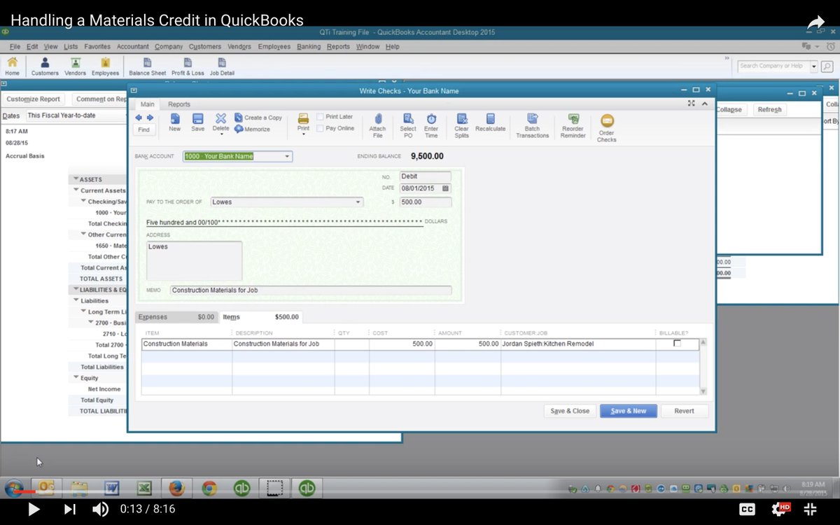DeniseMerritt's tweet photo. How to handle a materials credit in QuickBooks
https://t.co/QOk9Ki4jmg

#qbo #quickbooks #bookkeeping #quickbooksclass #smallbusiness #taxes #jobcosting #construction #accounting #startup #payroll #realestate #retail #keepitlocalV https://t.co/99jSHZrMBP