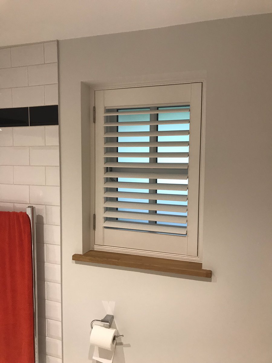 ssshutters's tweet photo. Waterproof shutters made in the uk and only 2 week lead time! Perfect for bathrooms, kitchens, wet-rooms, Utility room and gyms. Also great for people with young children or pets as they can be washed down with no worries. https://t.co/6Y9bxhCk3d