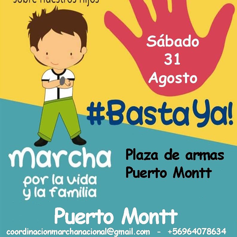 POCPtoMontt's tweet photo. POR QUÉ MARCHAMOS EL #31Agosto ?

https://t.co/deQ2xuuDyS. 
Un ente extraño, con toda su ideología y cosmovisión personal LGBTI, se hará cargo de los niños.... ADIÓS PATRIA POTESTAD.... EXPROPIACIÓN A PADRES DEL DERECHO A EDUCAR....
LA ERA ORWELLIANA A LLEGADO... https://t.co/Pm5f9LgRIn