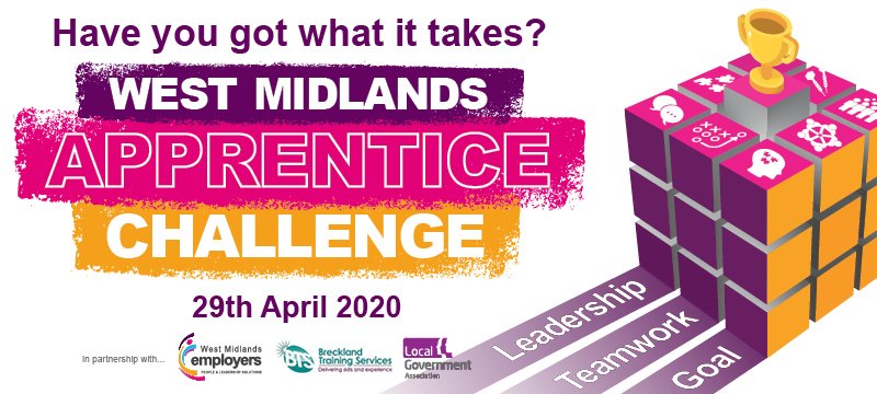 Local Government #Apprentices!
Are you looking to push your current skills and interested in challenging and developing yourself alongside others in the same position?

If so come &amp; develop your #skills at the West Midlands Apprentice Challenge. More: tiny.cc/yz97az
