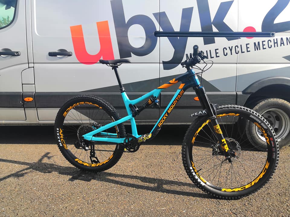 Rocky Mountain Altitude Carbon 70(Ex demo)

Burgtec carbon bars (Upgrade)
Raceface next carbon cranks(Upgrade)
The bike has some minor marks but nothing major
The bike will be fully serviced and ready to roll.

Size Medium

Finance Available

RRP £5499  Ex Demo £3999