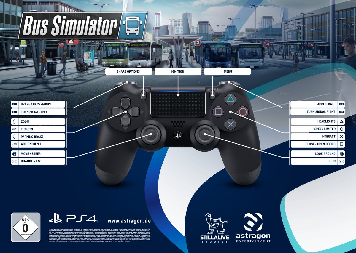 Bus Simulator Here Is A First Overview Of The Ps4 Controller Layout Of Bus Simulator For Consoles If You Want To Put Your Hands On It And Test The Game