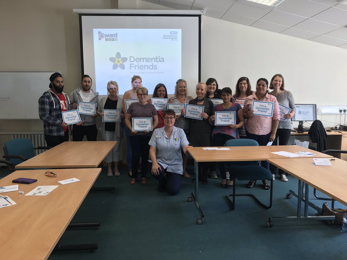 Gincart's tweet photo. Thank you Emma for delivering #dementiafriends training @WorcsAcuteNHS amazing that you’ve helped to train over 200 dementia friends already this year! https://t.co/vuyJigNAon
