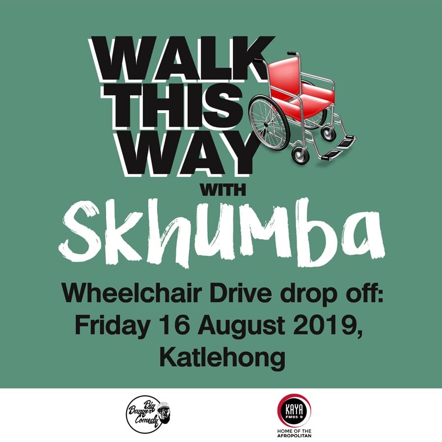 Stunkie's tweet image. Tomorrow all roads to Katlehong for our 2nd Wheelchair Drop Off. Making someone’s life better gives one a lot of fulfillment #WalkThisWaywithSkhumba #2of4