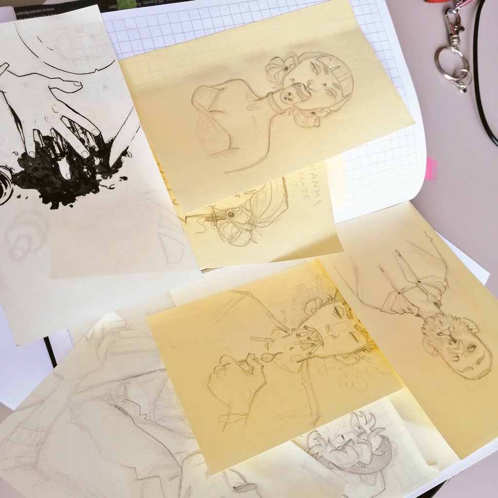 CaptBexx's tweet photo. 😜✨✨
#sketchbook #sketches #ocs https://t.co/B7XK10x64J