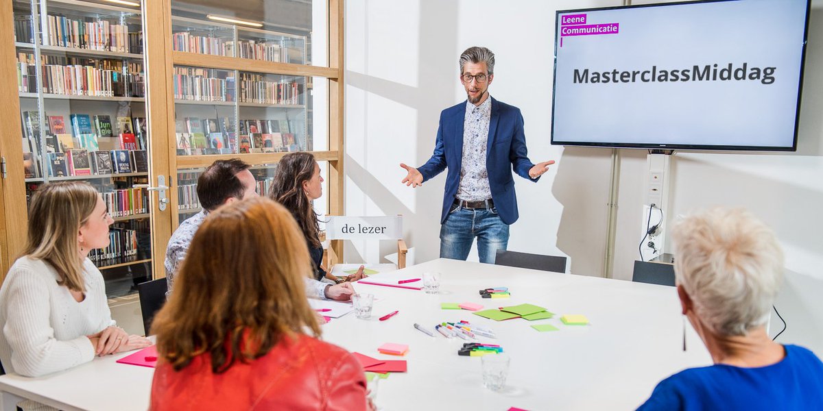 <a href="/JobLeene/">Job Leene</a> Donderdag 5 september: MasterclassMiddag bij Leene Communicatie. En jij bent uitgenodigd!
Kies uit 3 masterclasses, bijvoorbeeld 'PR en pro-actieve woordvoering: hoe werkt dat nou eigenlijk?'. Onze <a href="/maartenhagg/">мααятєη 🔴⚪️⚫️ </a> en @tonvanleeuwen vertellen je alles.
#masterclass #communicatie
