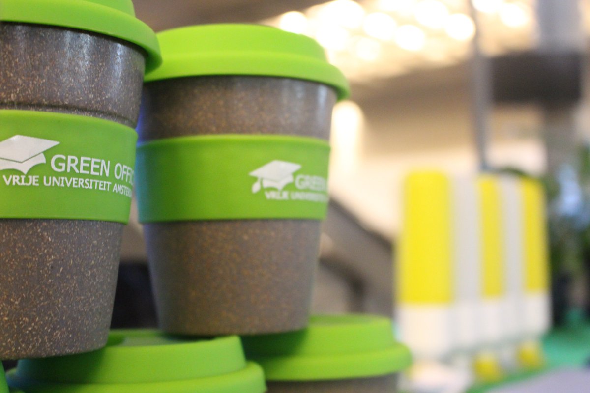 Do you like what you see? Visit us next week on the basketballcourt at the VU introduction market on Wednesday 21st of August. Earn your own reusable Green Office Cup! Get to know who we are, what we do and how you can get involved. See you next week!