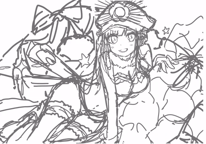 水着ノッブさん描こうとしてたはずが途中でサンタに変わってて、気づいたら今日は全く違うサンタノッブさん描き始めてた(考える絵文字) 