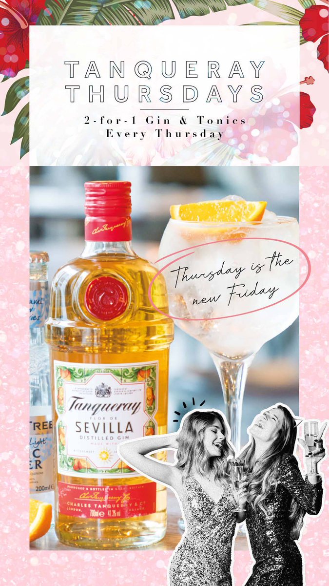 SlugLeeds's tweet photo. Thursday is #GinDay!

Come celebrate the early #weekend with our 2-4-1 #TanquerayGin &amp; Tonics

With a range of different Tanqueray gins available and some tasty tonics to pair your perfect G&amp;T

#LeedsOffers #SlugLeeds #ThirstyThursday https://t.co/qkHOcYehlh