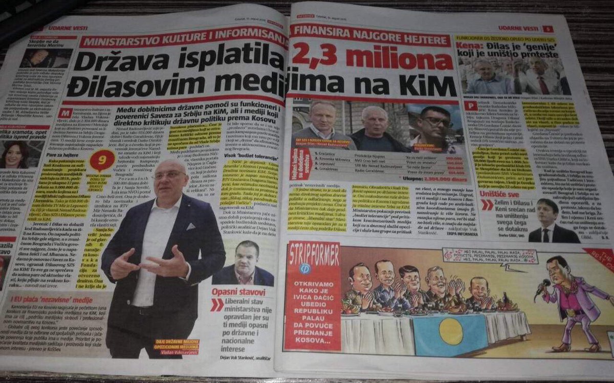 Sovrlic's tweet photo. Baš me zanima koji je to izvor Informera sa KiM koji kaže da Sovrlić i “ne krije da je Soroševa plaćenica”. 🤔 https://t.co/ZjPJmFtyl2