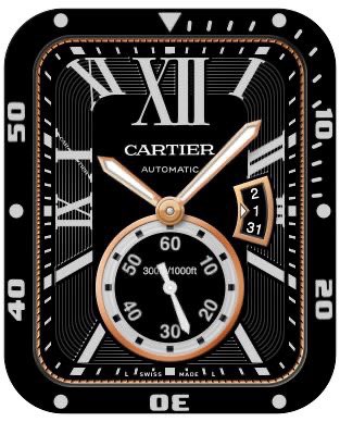 cartier watch face for apple watch