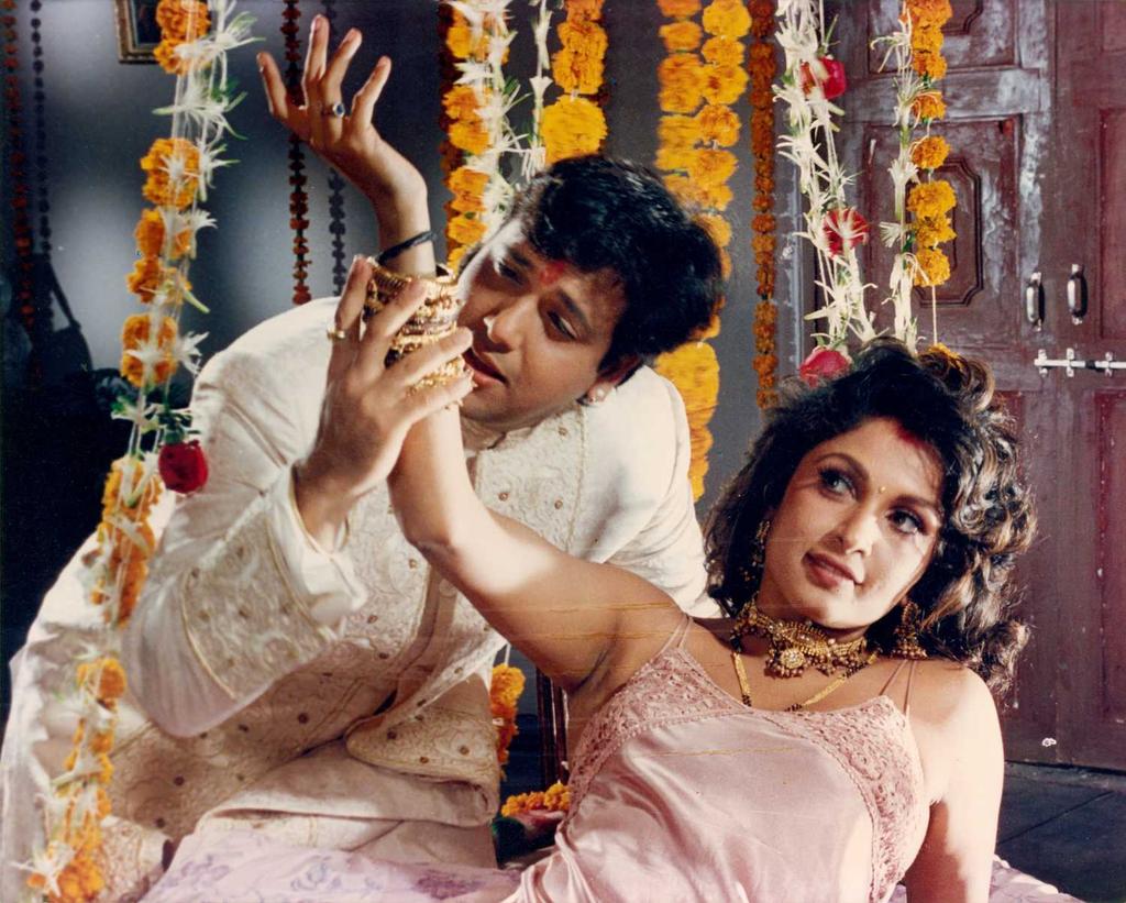 throwback Pic Ramya Krishnan❤ Ma'am And Govinda😊 Sir #RamyaKrishnan  #Govinda @meramyakrishnan @govindaahuja21, image size:1024x821
