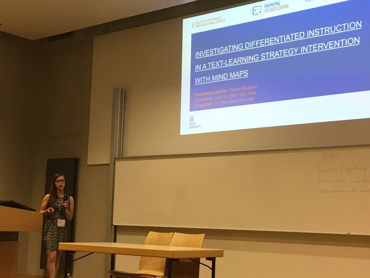 EmmelienMerchie's tweet photo. I’m soooo excited about the research of @RielkeBogaert on differentiated instruction, text-learning strategies and mindmapping in elementary grades! #TLIugent #LLIugent #ResearchUgent #mindmappen @EARLI2019 @HildeKeer https://t.co/lTBh7xrwCC