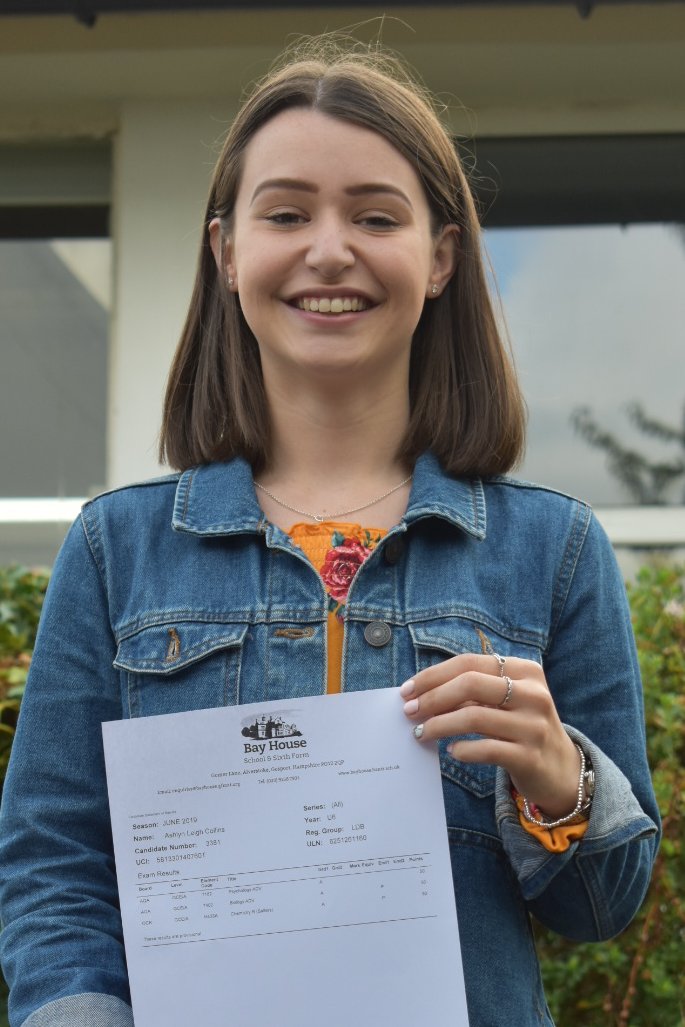 Congratulations to former Brune Park student Ashlyn Collins who has achieved three A's at A-level and has got a place at Brighton and Sussex Medical School studying Medicine! #alevels #medicine @BAYHOUSESCHOOL