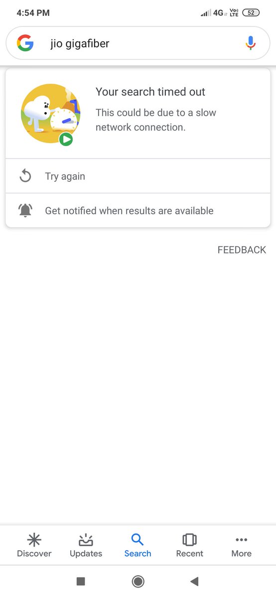 sauravghosh24's tweet photo. @JioCare I can't even search your other  products on your network #jiopoorservice @TRAI @DoT_India https://t.co/prGhqU33TN