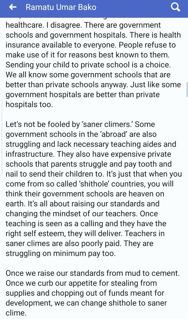 Zahrahmusa's tweet photo. How to change our 'shithole' Naija into a Saner clime.
-by Ramatu Umar Bako https://t.co/LoPlXOKjAL