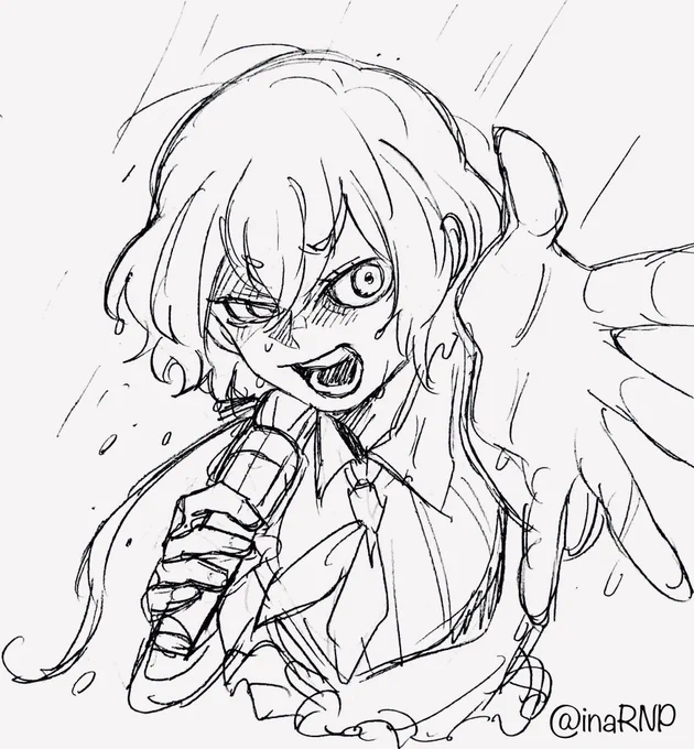 下描きの方が勢いあって好きな時もある 