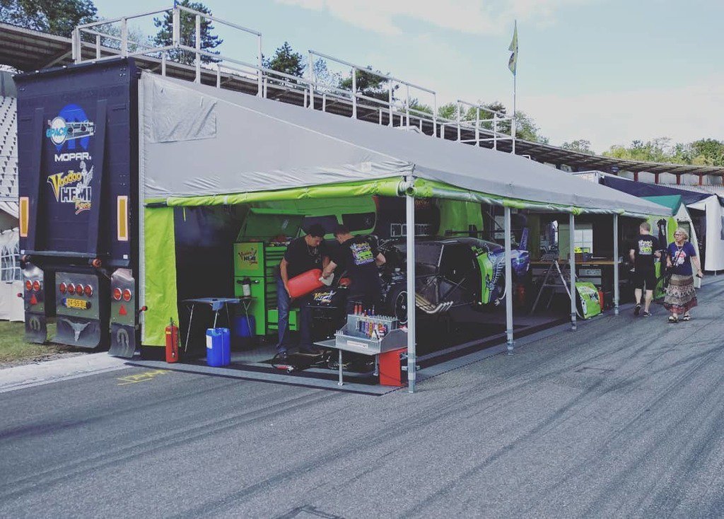 All settled and ready to race... #voodoohemi #voodoohemiracing #riseofthefenix #hockenheimring #hockenheim #nitrolympx #2019