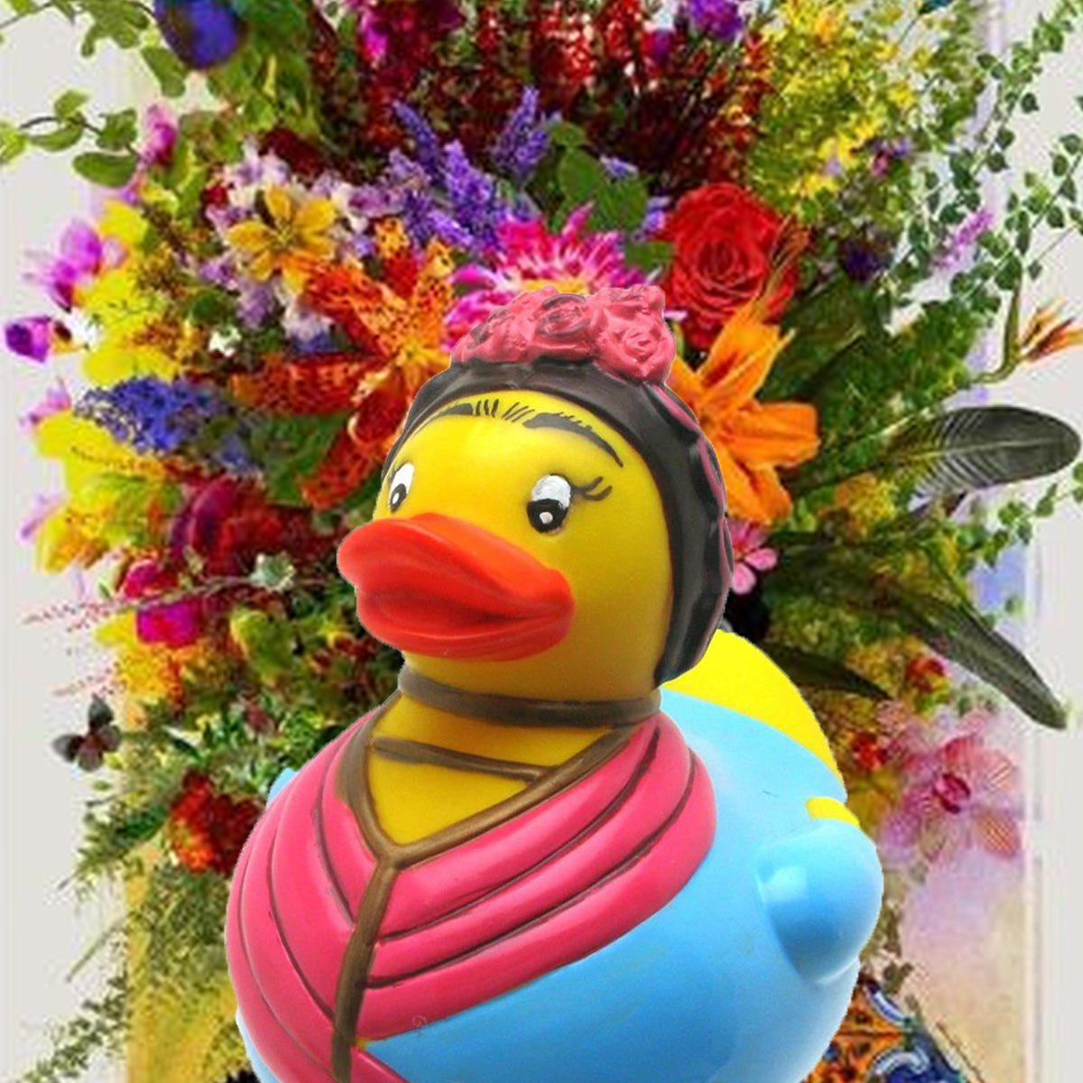 budducks's tweet photo. The beautiful Frida! One of the amazing History collection of ducks from the genius designers at Yarto. A festival in flowers! Now available @buducks.com #buddies #sayitwithaduck #startcollecting #oneduckisnotenough https://t.co/4JY3HSGqaz