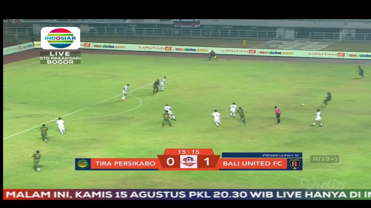 Indosiar's tweet photo. 15' Memasuki perempat babak hasil saat ini
@pstni_official 0 vs 1 @BaliUtd
#ShopeeLIGA1
#PSTIRADay
#BaliUnitedDay https://t.co/OtCLu5cjgw