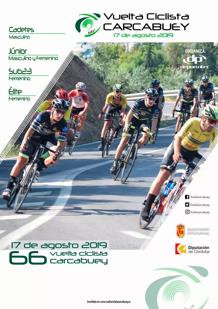 CCLaPalmaCT's tweet photo. Este próximo sábado tenemos una cita con la siempre exigente @VueltaCarcabuey. 

Tratar de revalidar los triunfos de 2017 (@antonioda07) y 2018 (@MarcosHinojosa7) es el próximo reto para nuestros #Junior!! 💪🏼 

Veremos si es verdad el dicho de que "no hay dos sin tres" 😜 https://t.co/UAgYzjo9OW