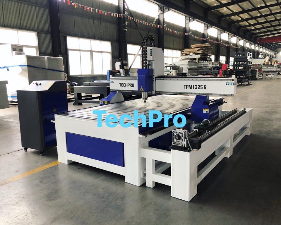 TechProCNC1's tweet image. TECHPROCNC ® 4 Axis Rotary CNC Router machine