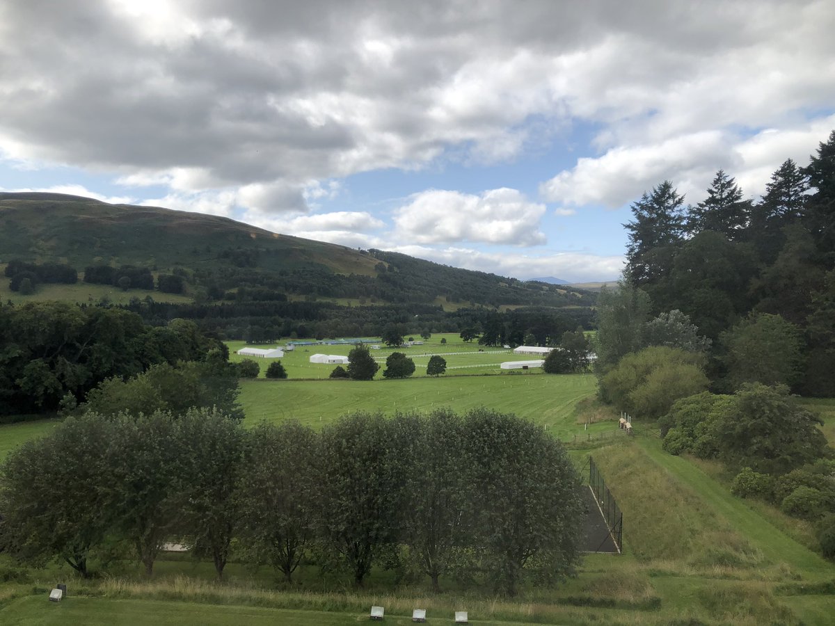 ***ONE WEEK TO GO!!***
@BCIHT set up is well underway as you can see by the view from the second floor of the Castle! Visit blairhorsetrials.co.uk to book your tickets today - box office closes on the 20th of August!