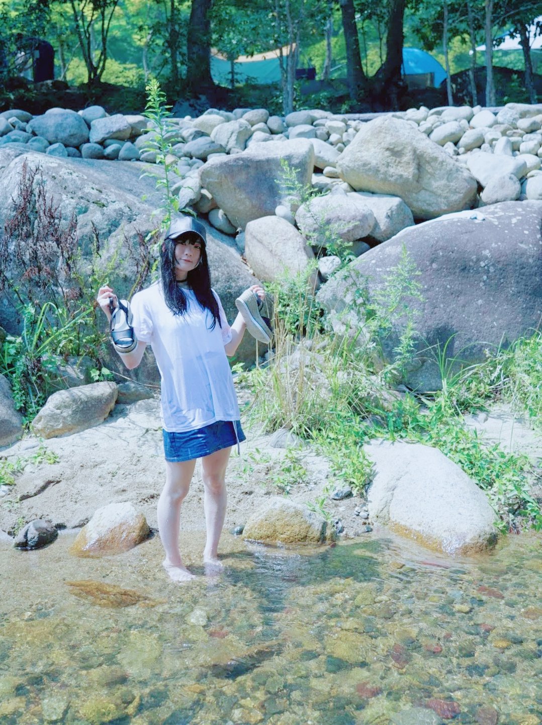 もーさんぽ 靴 脱いじゃった 恋蛍ふぉと 1st撮影会 恋蛍ふぉと Koihotaru Photo 不動尊公園キャンプ場 東宮みくさん Rokko98k 東宮みくさん ポートレート ファインダー越しの私の世界 カメラマンさんと繋がりたい T Co